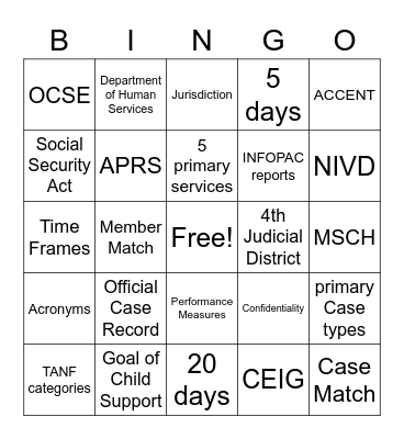 CSNET DAY 1 Bingo Card
