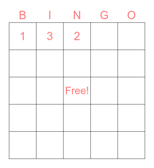 random Bingo Card