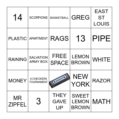 LEMON BROWN BINGO Card
