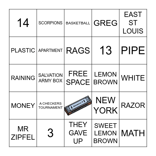 LEMON BROWN BINGO Card