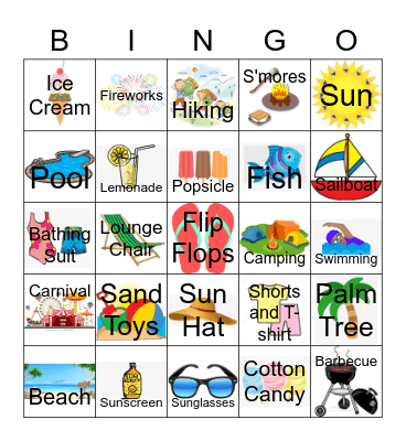 Summer Bingo! Bingo Card