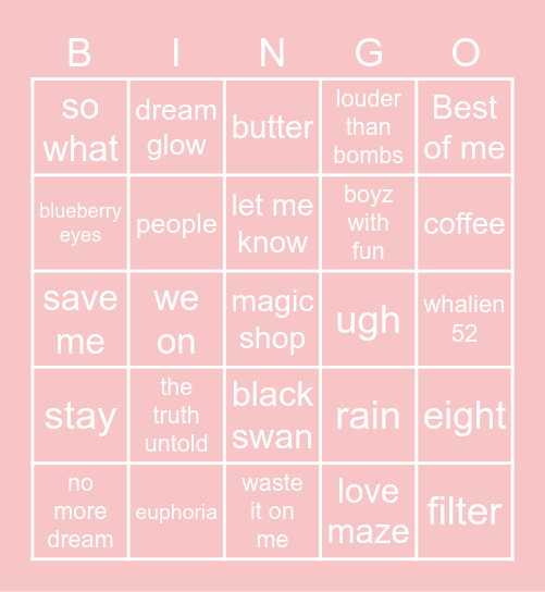 britt's bingo 26-06 Bingo Card