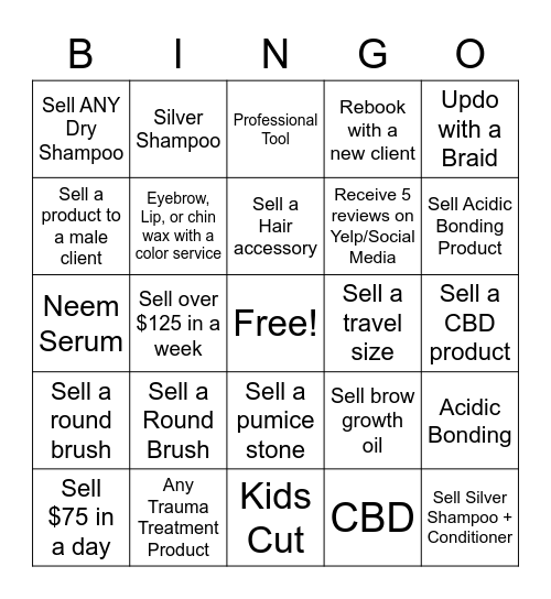 Hair It Is Bingo Card