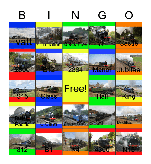 Big Four at 100 Bingo Card