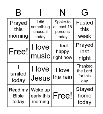 Bingo Card