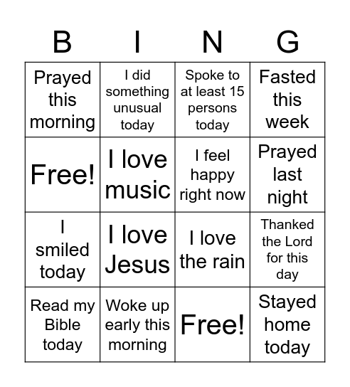 Bingo Card