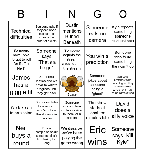 Board & Barrel Bingo Card