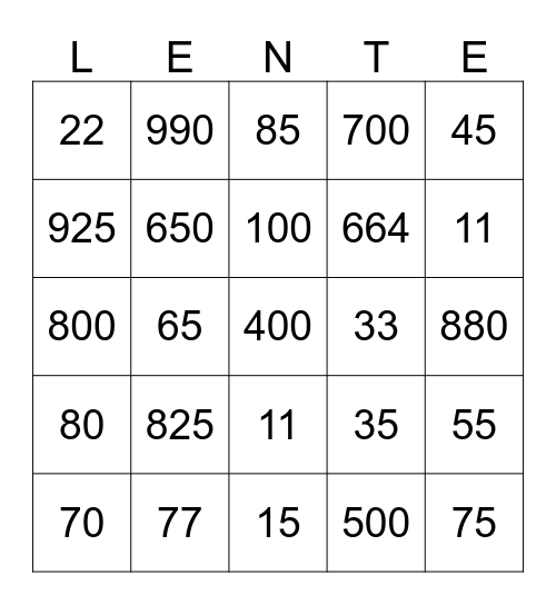 SEIZOENEN Bingo Card