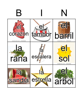 Loteria Mi Pueblito Bingo Card