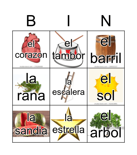 Loteria Mi Pueblito Bingo Card