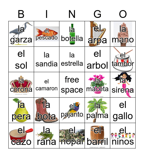 Loteria Mi Pueblito Bingo Card