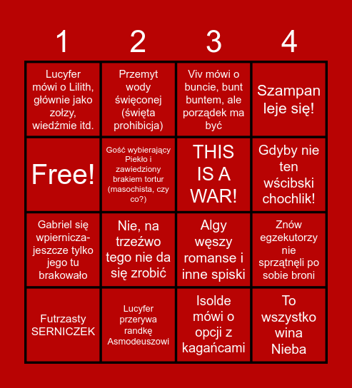 PENTA CITY BINGO Card