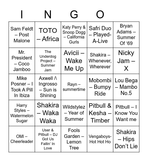 Bingo Card