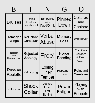 Find a Happy Place Bingo Card