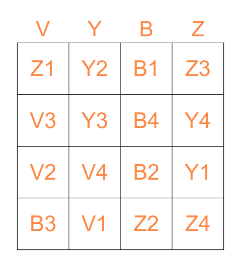 Cari'Vybz Edition Bingo Card
