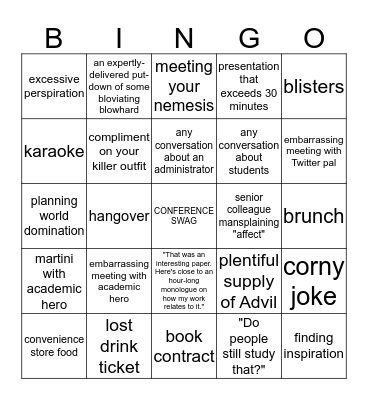 #SCMS15 Bingo Card