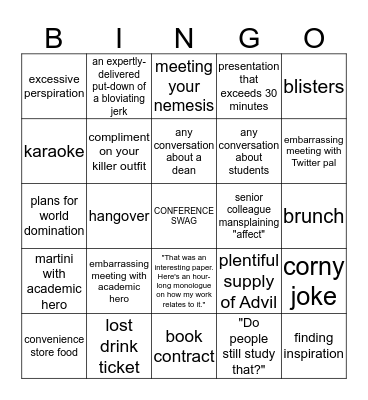 #SCMS15 Bingo Card