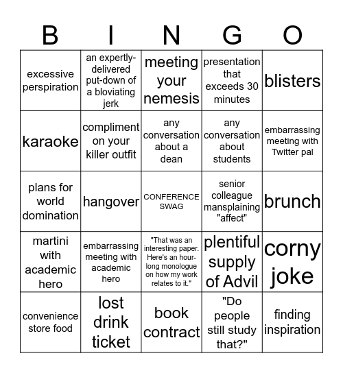 #SCMS15 Bingo Card
