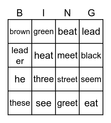 The Three Brothers Bingo Card