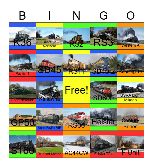 Heavy Hauls Bingo Card