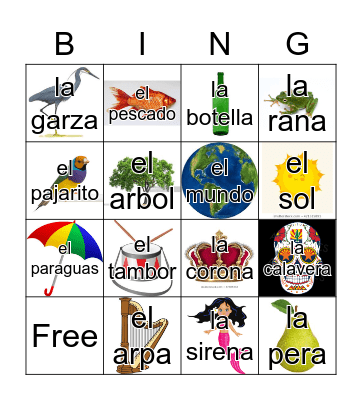 Loteria Mi Pueblito Bingo Card