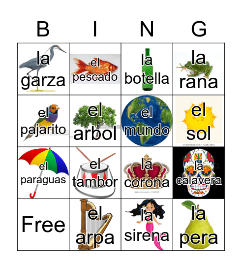 Loteria Mi Pueblito Bingo Card