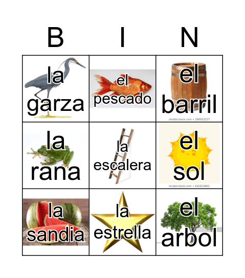 Loteria Mi Pueblito Bingo Card