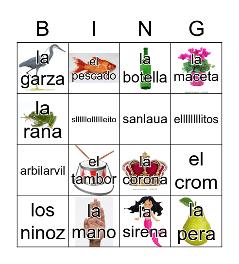 Loteria Mi Pueblito Bingo Card