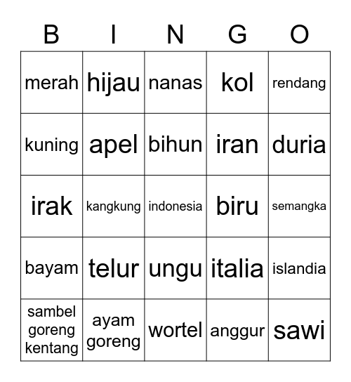 RENEGADES Bingo Card