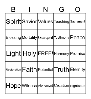 Conference Bingo Card