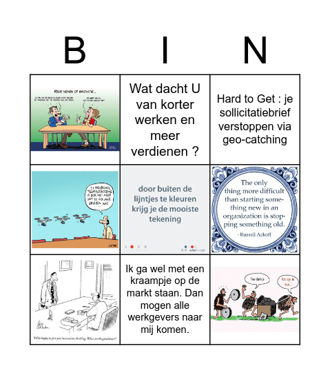 INNOVATIE Bingo Card