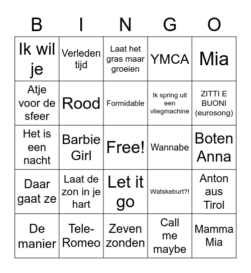 BusBingo Card
