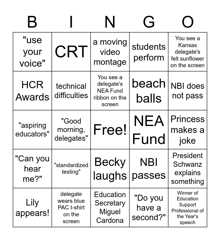 2022 RA BINGO Card