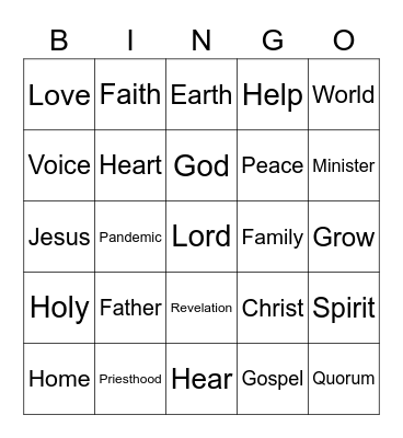 What We Are Learning and Will Never Forget Bingo Card