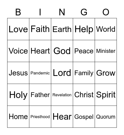 What We Are Learning and Will Never Forget Bingo Card