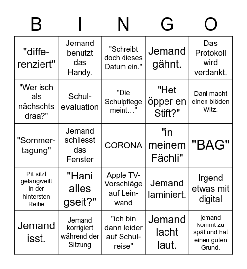Ps-o Sitzungsbingo Card