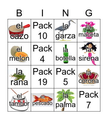 Loteria Mi Pueblito Bingo Card