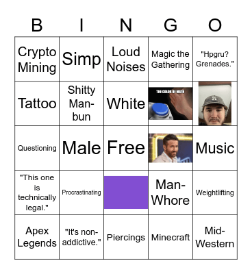 Me Bingo Card