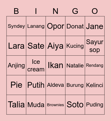 Bingo Card