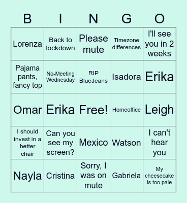 RLM - EMEA-LATAM Bingo Card