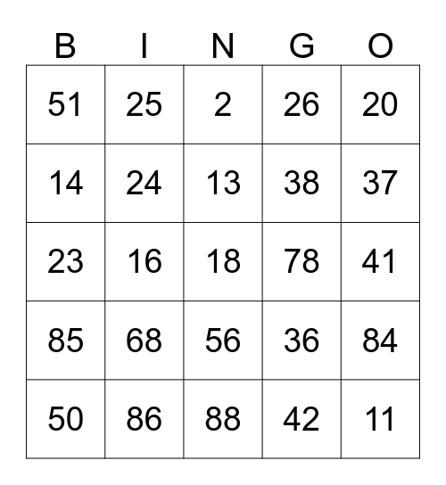 SKS HERENTALS Bingo Card