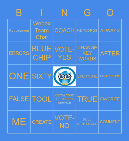 Paychex Knowledge - HOOT KNEW? Bingo Card