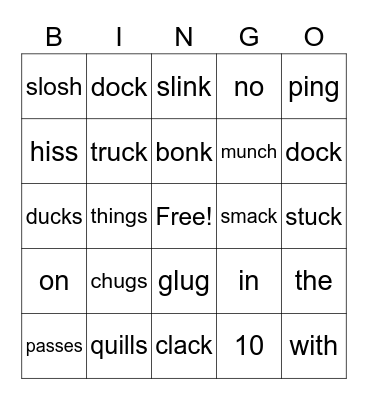 AAR lesson 49 Bingo Card