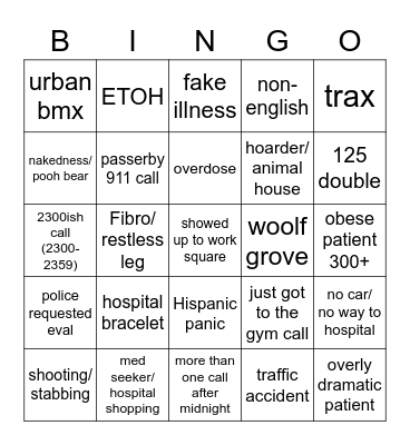 125 bingo Card