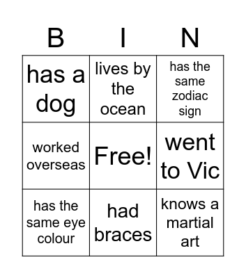 HUD x MSD Bingo Card