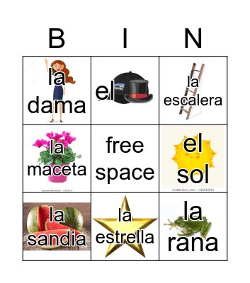Loteria Mi Pueblito Bingo Card