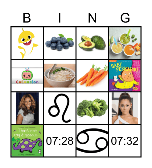 Sarah Nova's 1st Birthday! Bingo Card