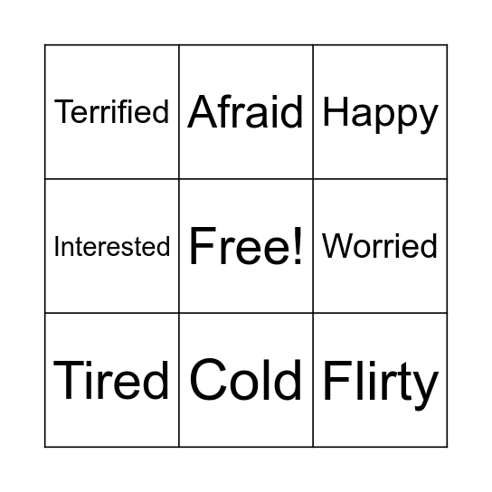 Let's Watch! Bingo Card