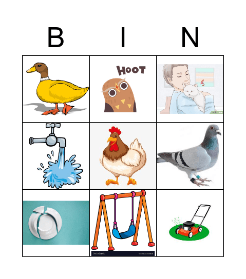 Sound Effect Bingo Card