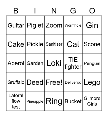 Secret Beach Bingo Card